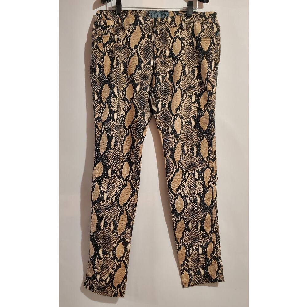 Tripp Nyc Daang Goodman Python Snake Print Skinny… - image 3
